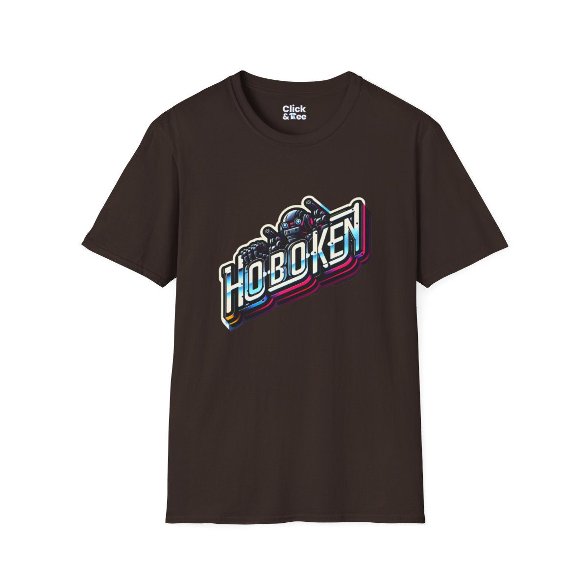 SynthwaveBubble Letters Unique T-Shirt Image 10