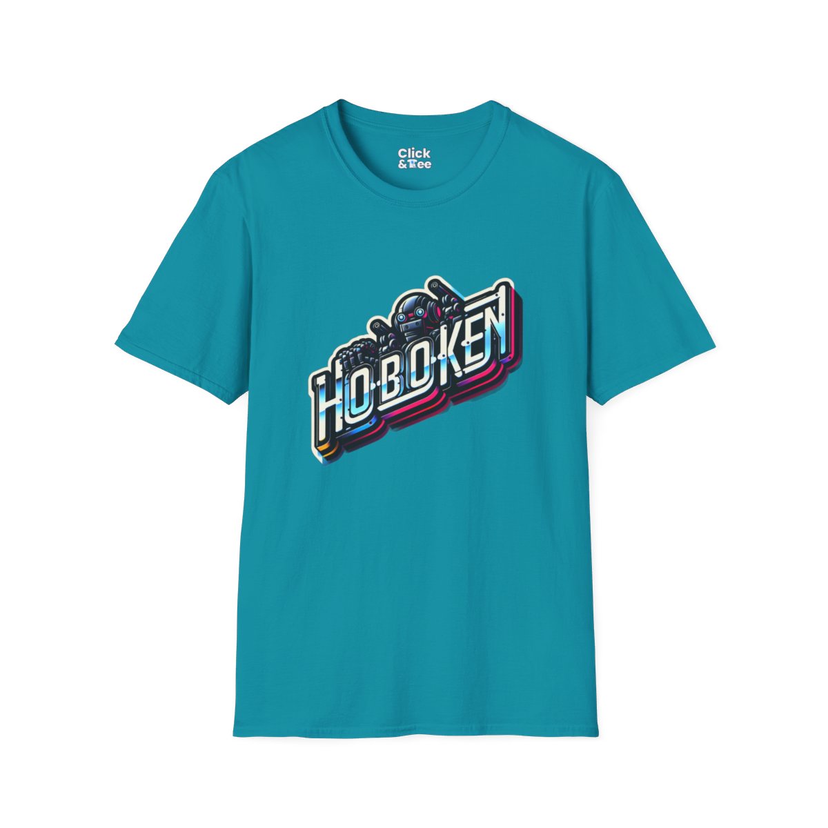 SynthwaveBubble Letters Unique T-Shirt Image 13