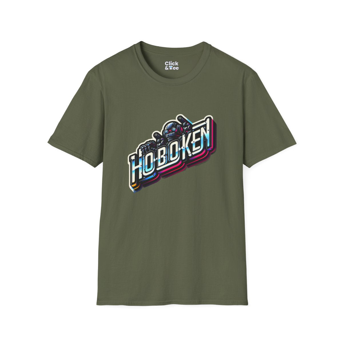SynthwaveBubble Letters Unique T-Shirt Image 11