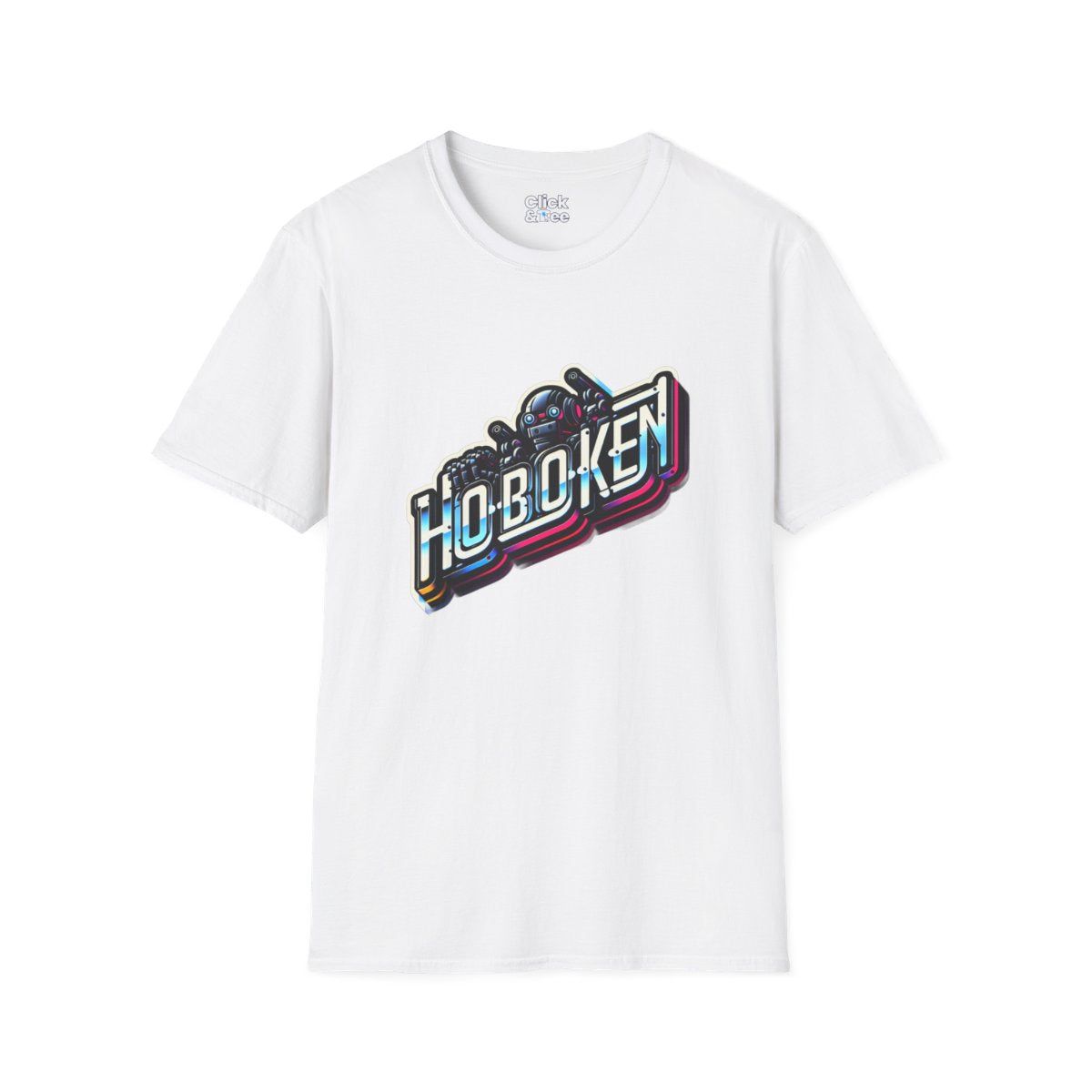 SynthwaveBubble Letters Tee Image 6