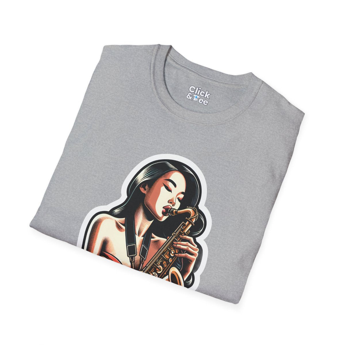 VintageConfident Woman Unique T-Shirt Image 1