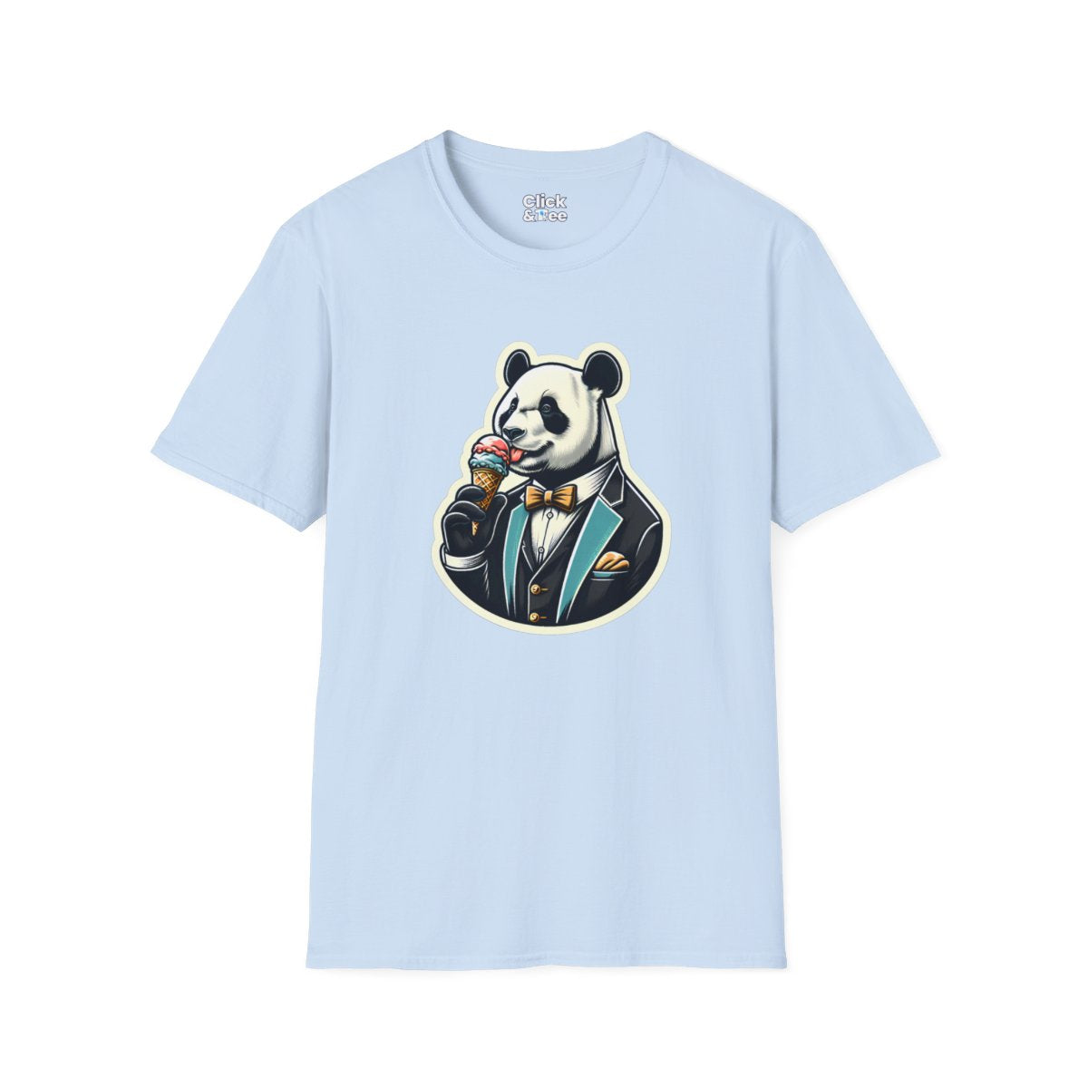 VintagePanda in a Suit Unique T-Shirt Image 14