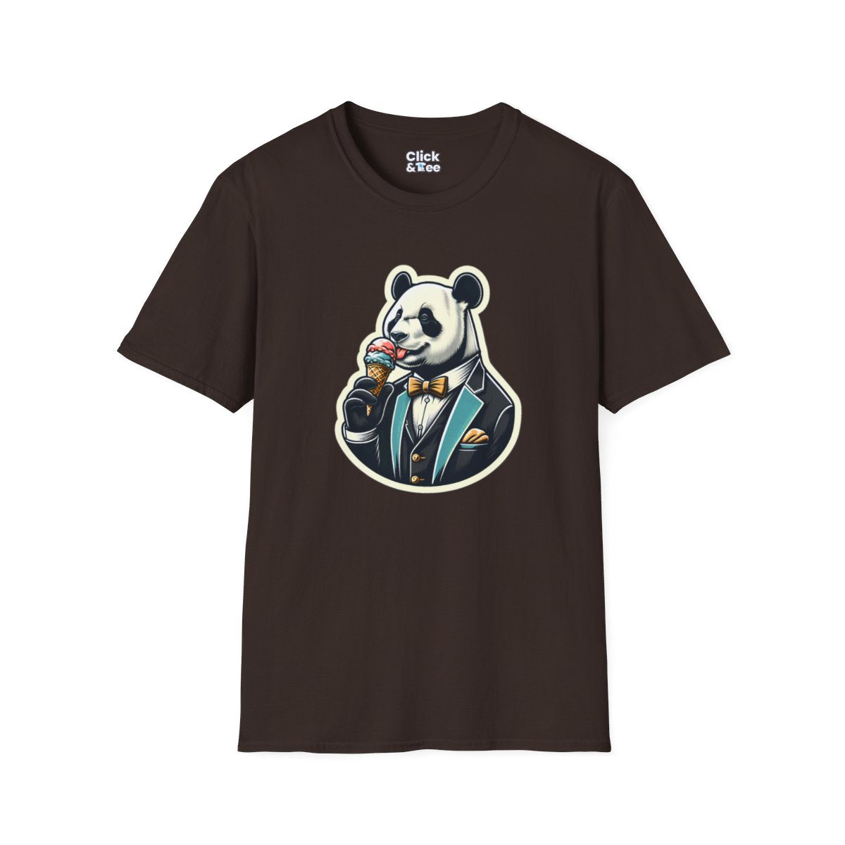 VintagePanda in a Suit Unique T-Shirt Image 10
