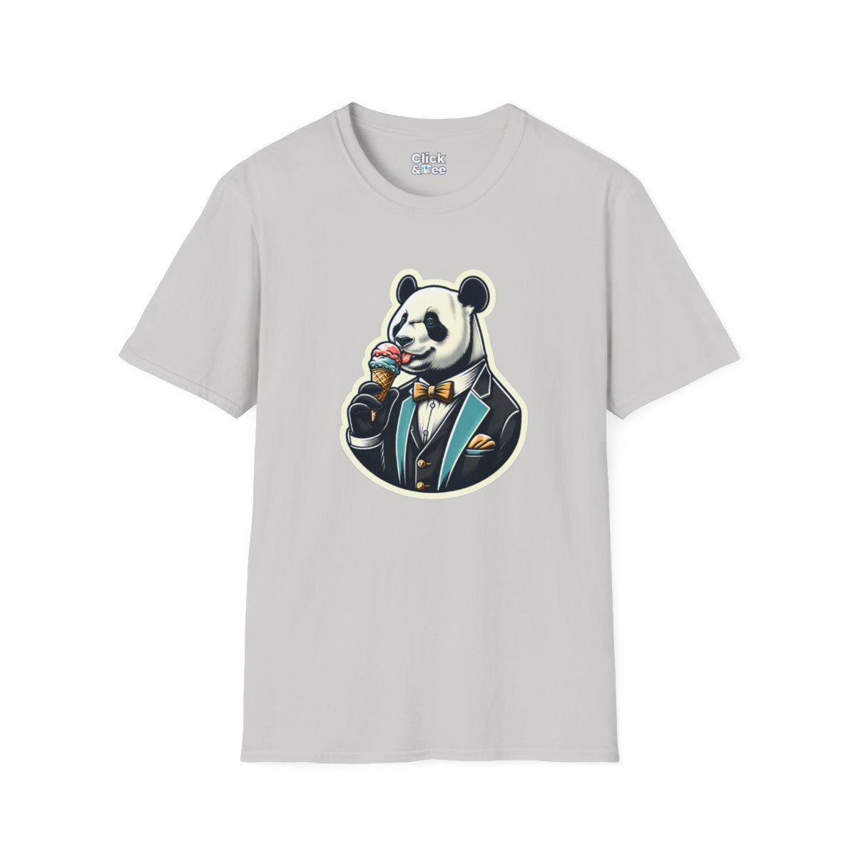 VintagePanda in a Suit Unique T-Shirt Image 5