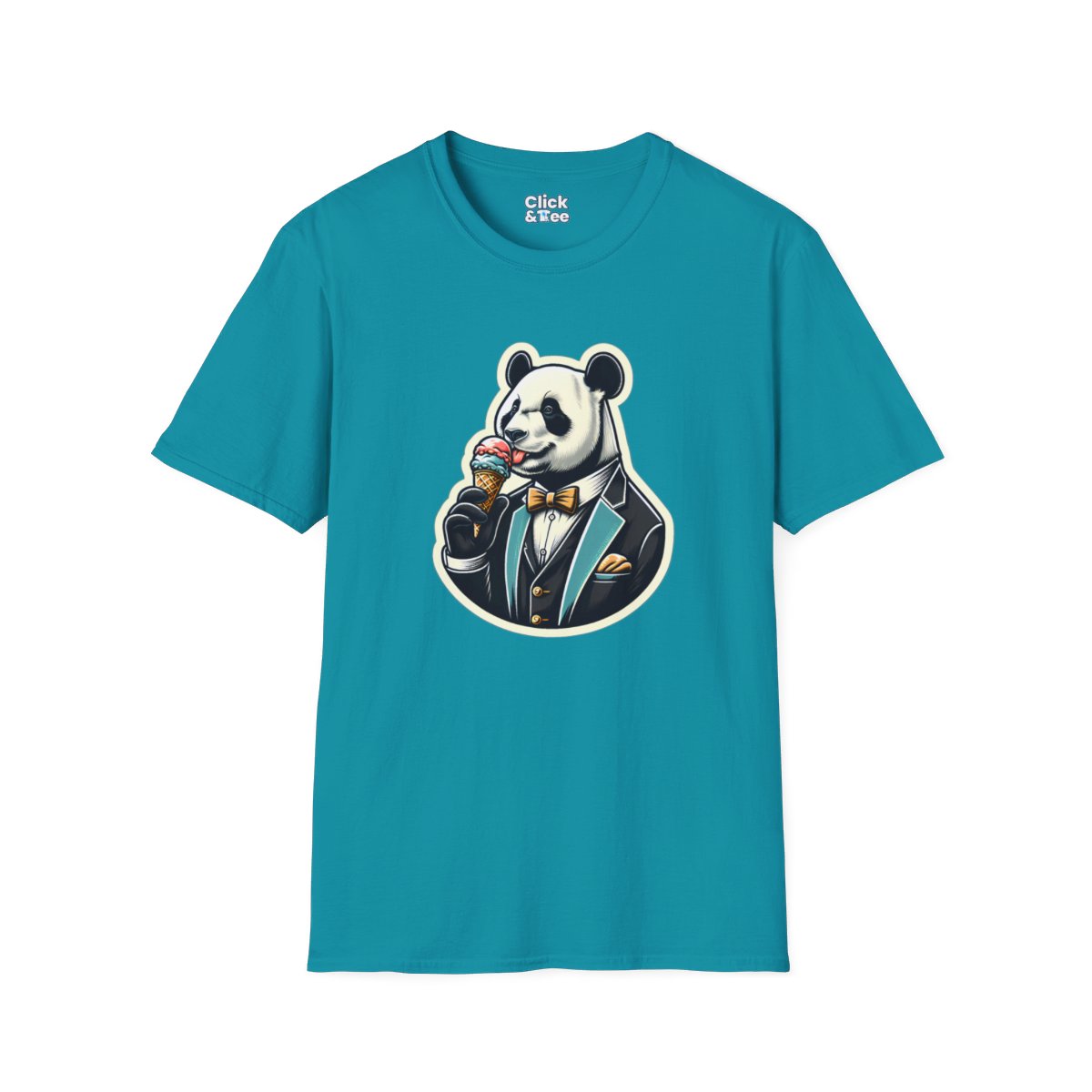 VintagePanda in a Suit Unique T-Shirt Image 13