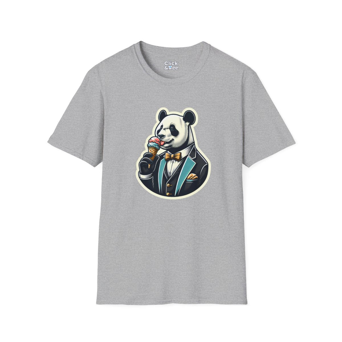 VintagePanda in a Suit Unique T-Shirt Image 2