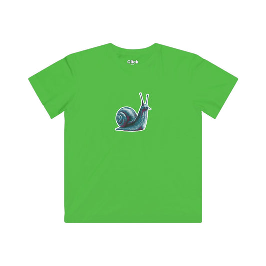 Kids Modern T-Shirt - Enlightened Snail Battling Intensely - Modern Style T-Shirt