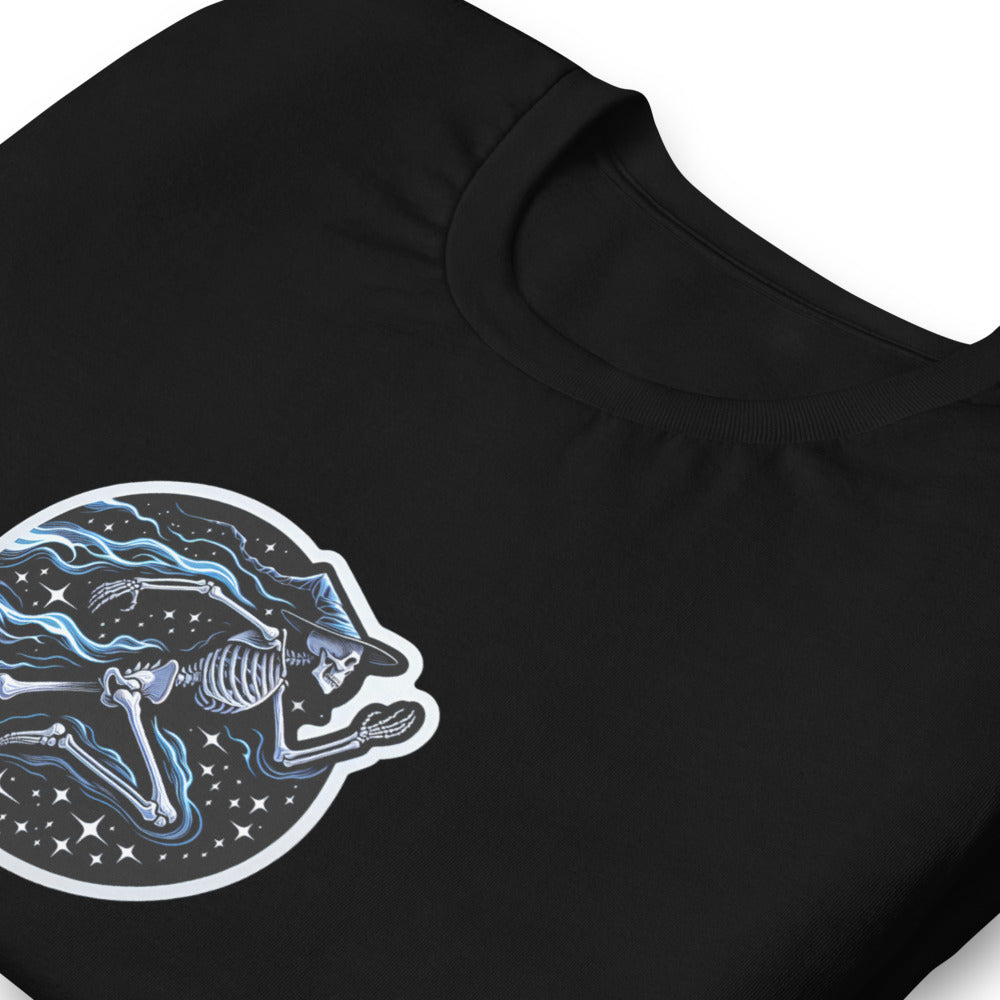 Fantasy T-Shirt - Magical Skeleton Running - Fantasy Style T-Shirt