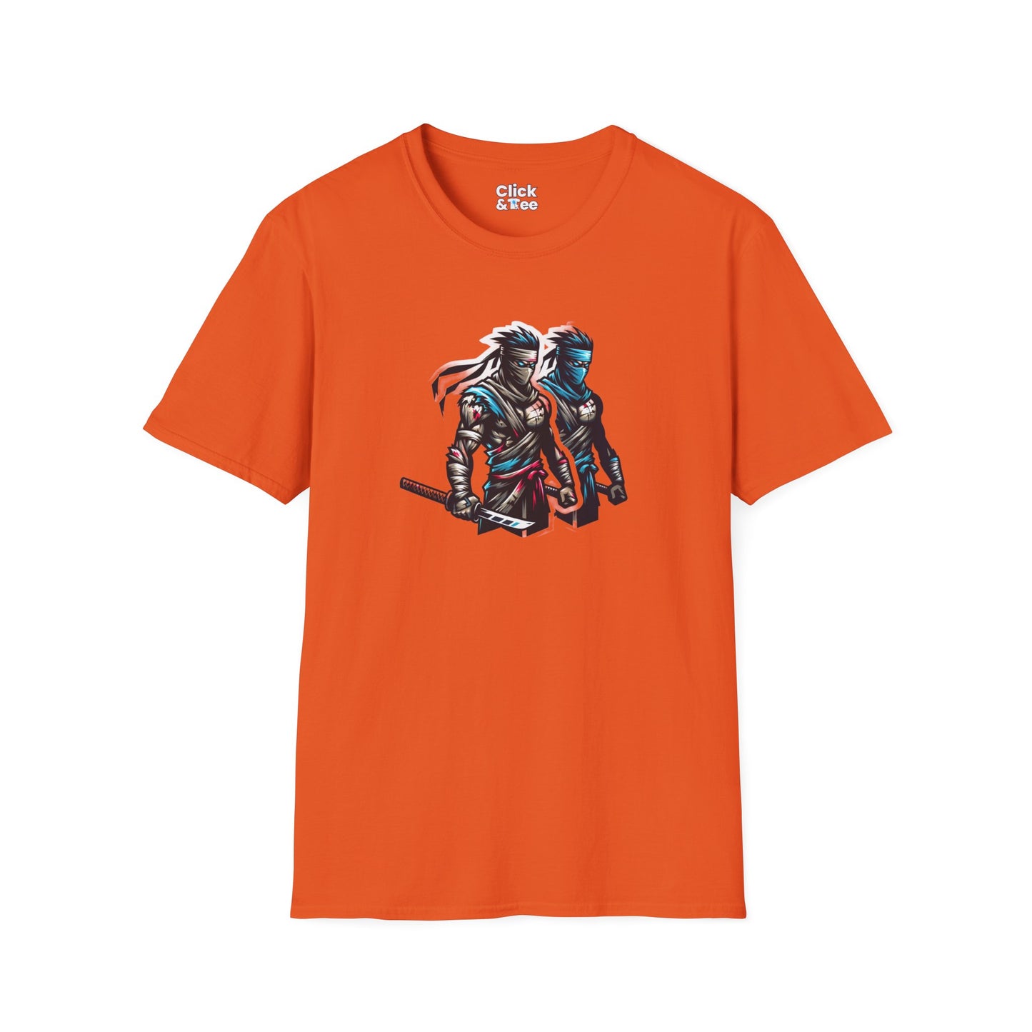 Realistic T-Shirt - Battle-scarred Warrior Ninja Ready for battle - Realistic Style T-Shirt