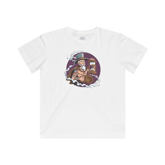 Kids Vector T-Shirt - Tattooed Alchemist Traveling through Time - Vector Style T-Shirt