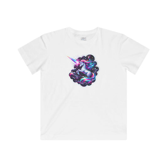 Kids 3D T-Shirt - Sparkly Unicorn Unleashing a Magic Storm - 3D Style T-Shirt