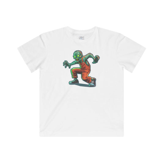 Kids 3D T-Shirt - Radioactive Zombie Breakdancing - 3D Style T-Shirt