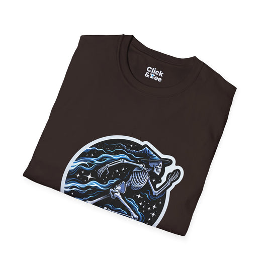 Fantasy T-Shirt - Magical Skeleton Running - Fantasy Style T-Shirt