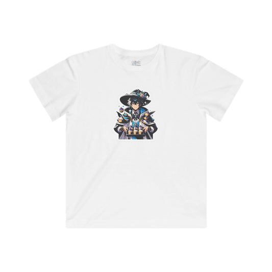 Kids Harem Anime T-Shirt - Beautiful Mage Baking Cupcakes - Harem Anime Style T-Shirt