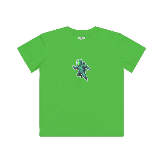 Kids Digital Art T-Shirt - Radioactive Alchemist Exploring Space - Digital Art Style T-Shirt