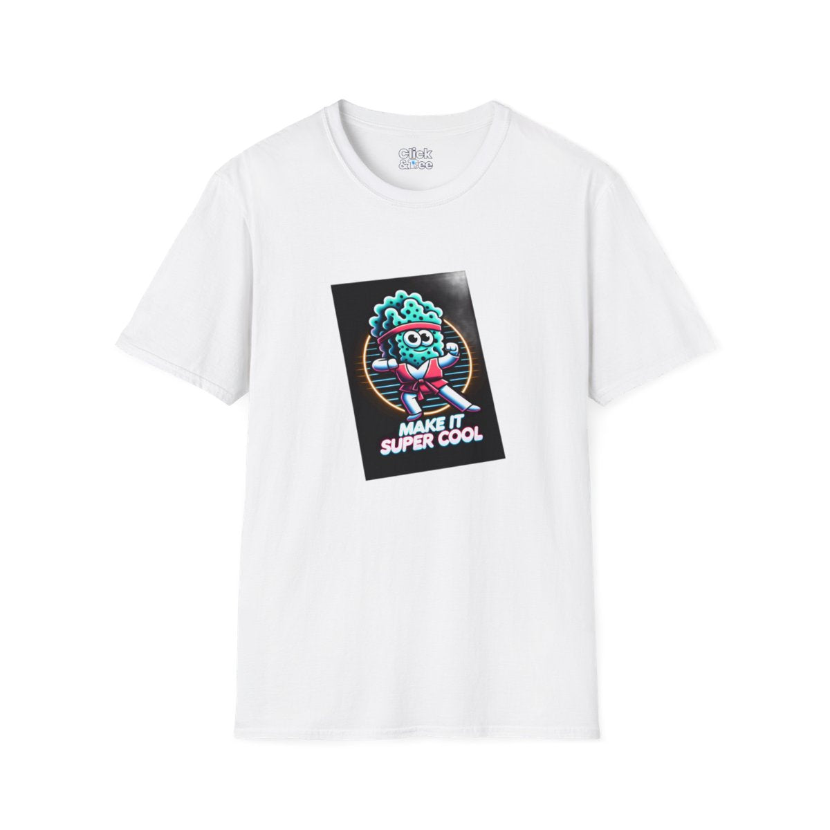 80s NeonSpongebob Tee Image 6