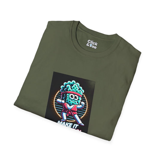 80s NeonSpongebob Unique T-Shirt Image 1