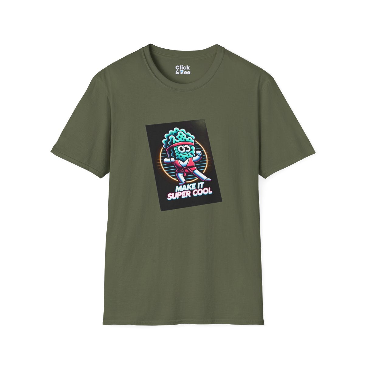 80s NeonSpongebob Unique T-Shirt Image 11