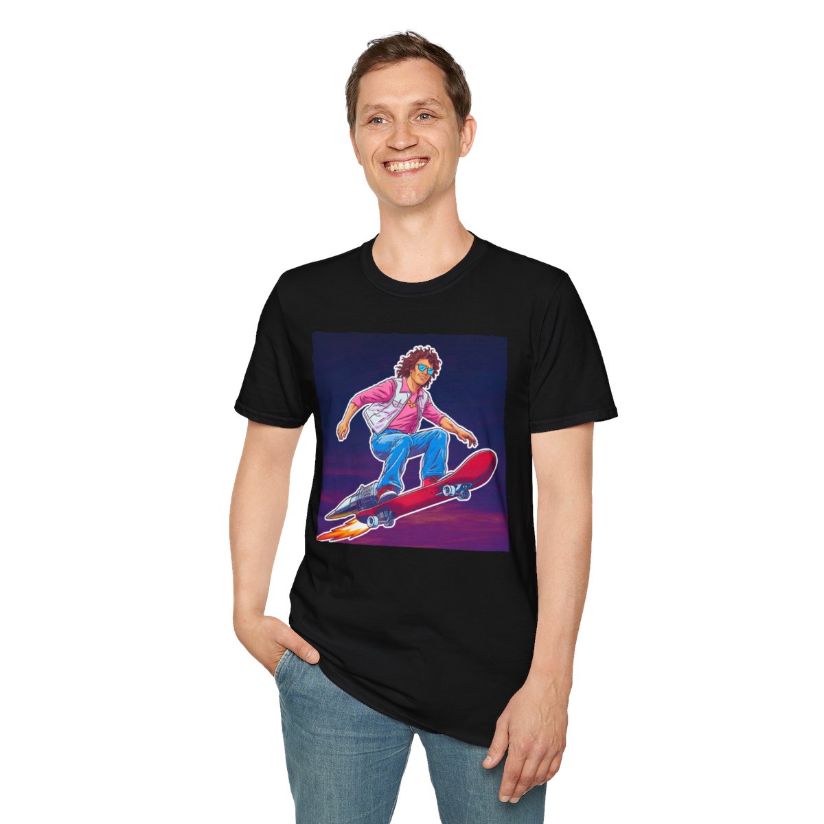 80s NeonAdventurer Unique T-Shirt  Image 4