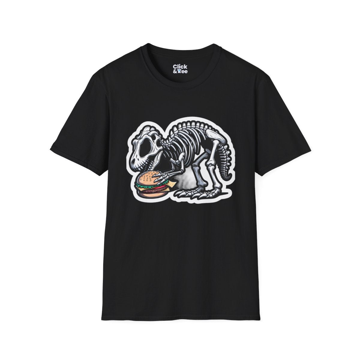 CartoonDinosaur skeleton Unique T-Shirt  Image 3