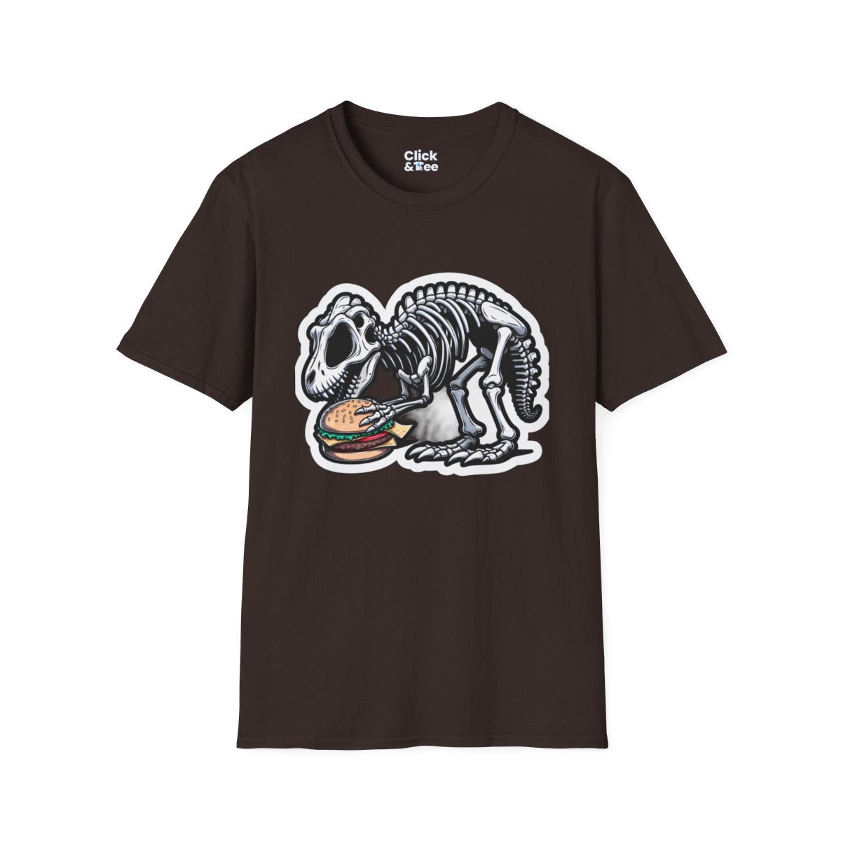CartoonDinosaur skeleton Unique T-Shirt Image 10