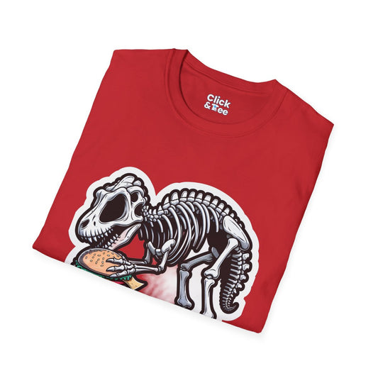 CartoonDinosaur skeleton Unique T-Shirt Image 1