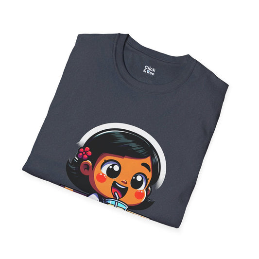 CartoonLittle Girl Unique T-Shirt Image 1
