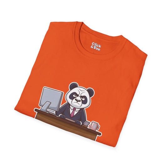 CartoonPanda in a Suit Unique T-Shirt Image 1