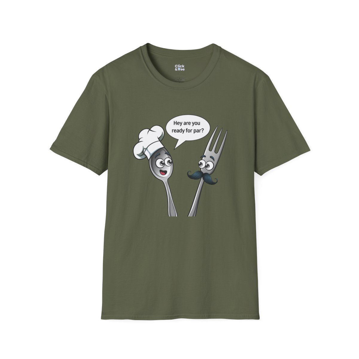 CartoonSpoon  and fork Unique T-Shirt Image 11