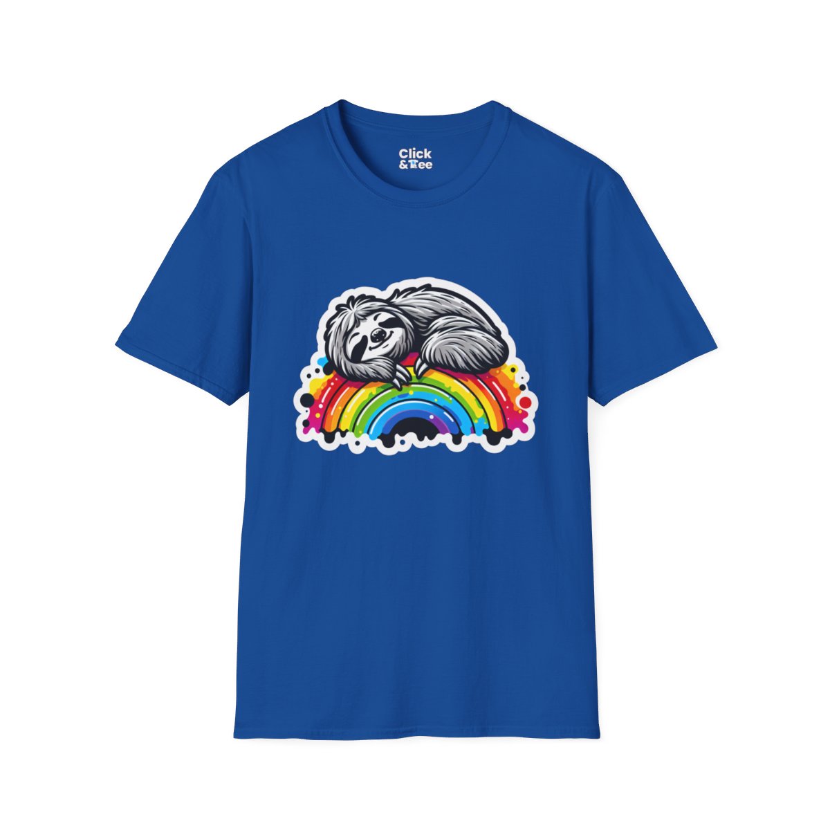 Color SplatterSloth Unique T-Shirt Image 17