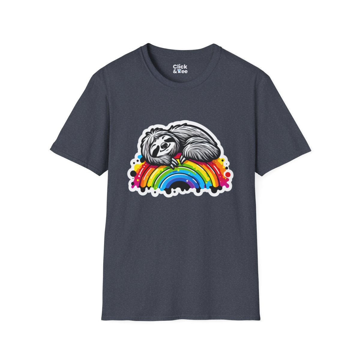 Color SplatterSloth Unique T-Shirt Image 19