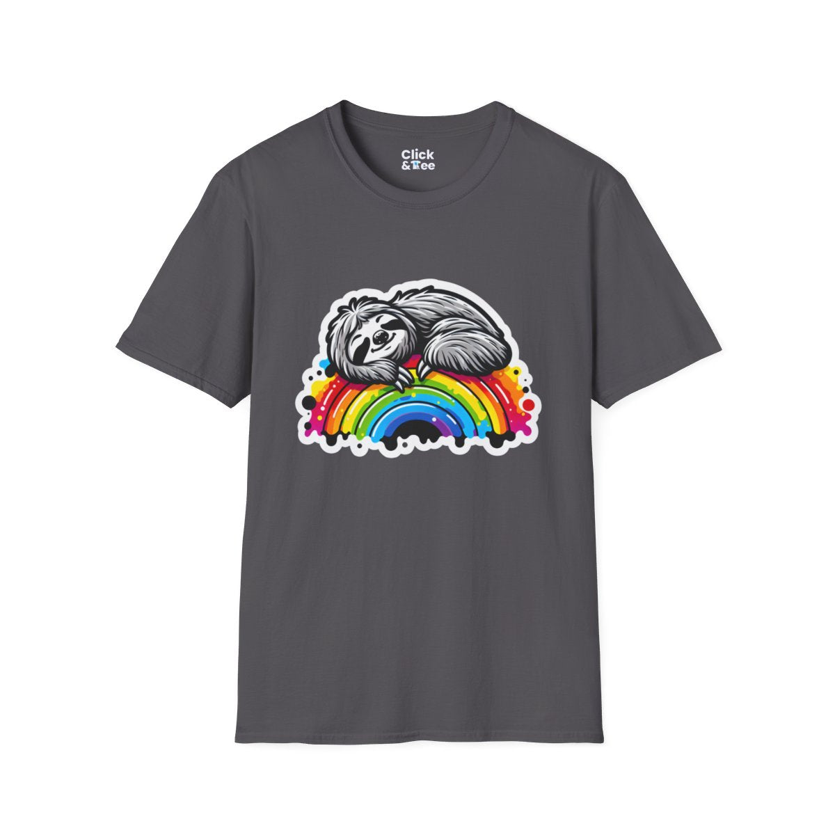 Color SplatterSloth Unique T-Shirt Image 16