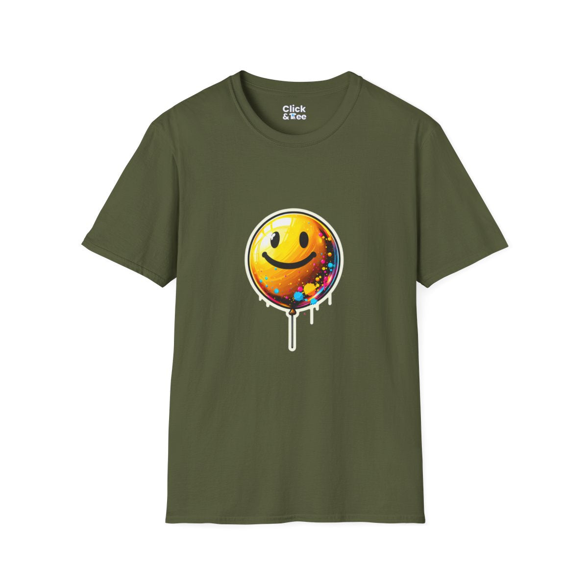 Color SplatterYellow Balloon Unique T-Shirt Image 11