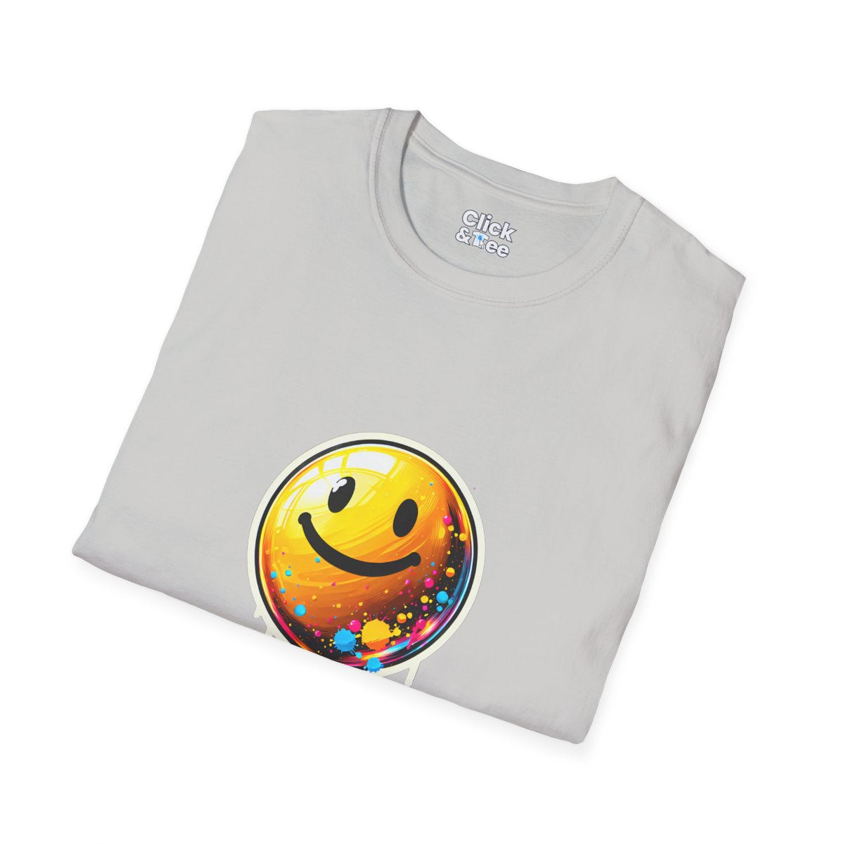 Color SplatterYellow Balloon Unique T-Shirt Image 1