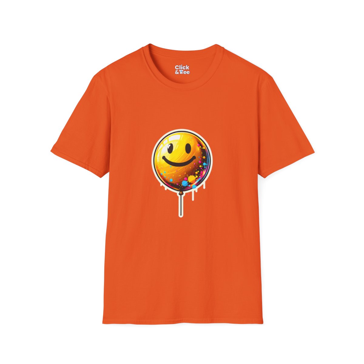 Color SplatterYellow Balloon Unique T-Shirt Image 9
