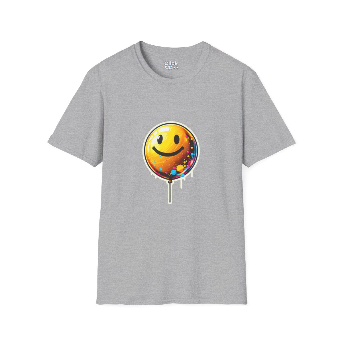 Color SplatterYellow Balloon Unique T-Shirt Image 8