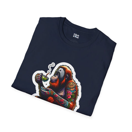 Color SplatterOrangutan Unique T-Shirt Image 1