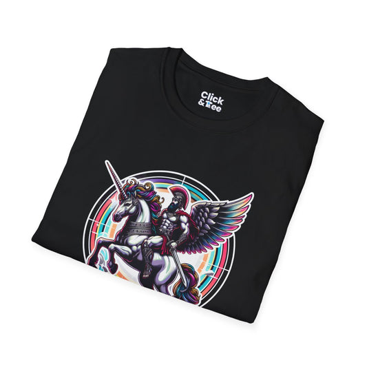 FuturisticGladiator Unique T-Shirt Image 1