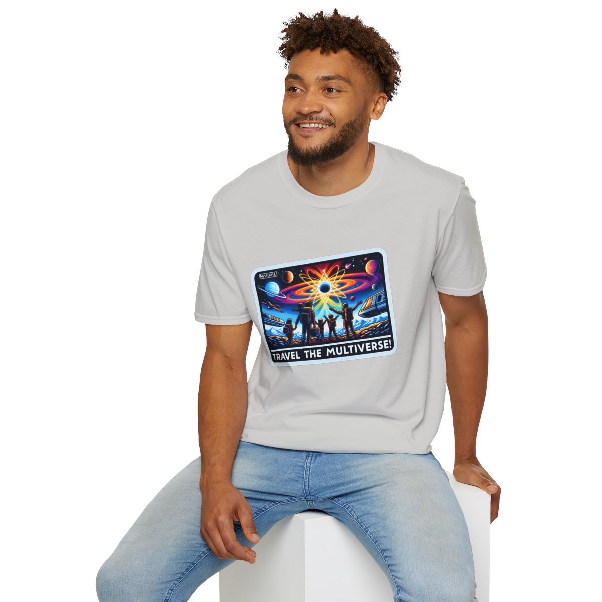 FuturisticTravel Advertisement  Unique T-Shirt Image 7