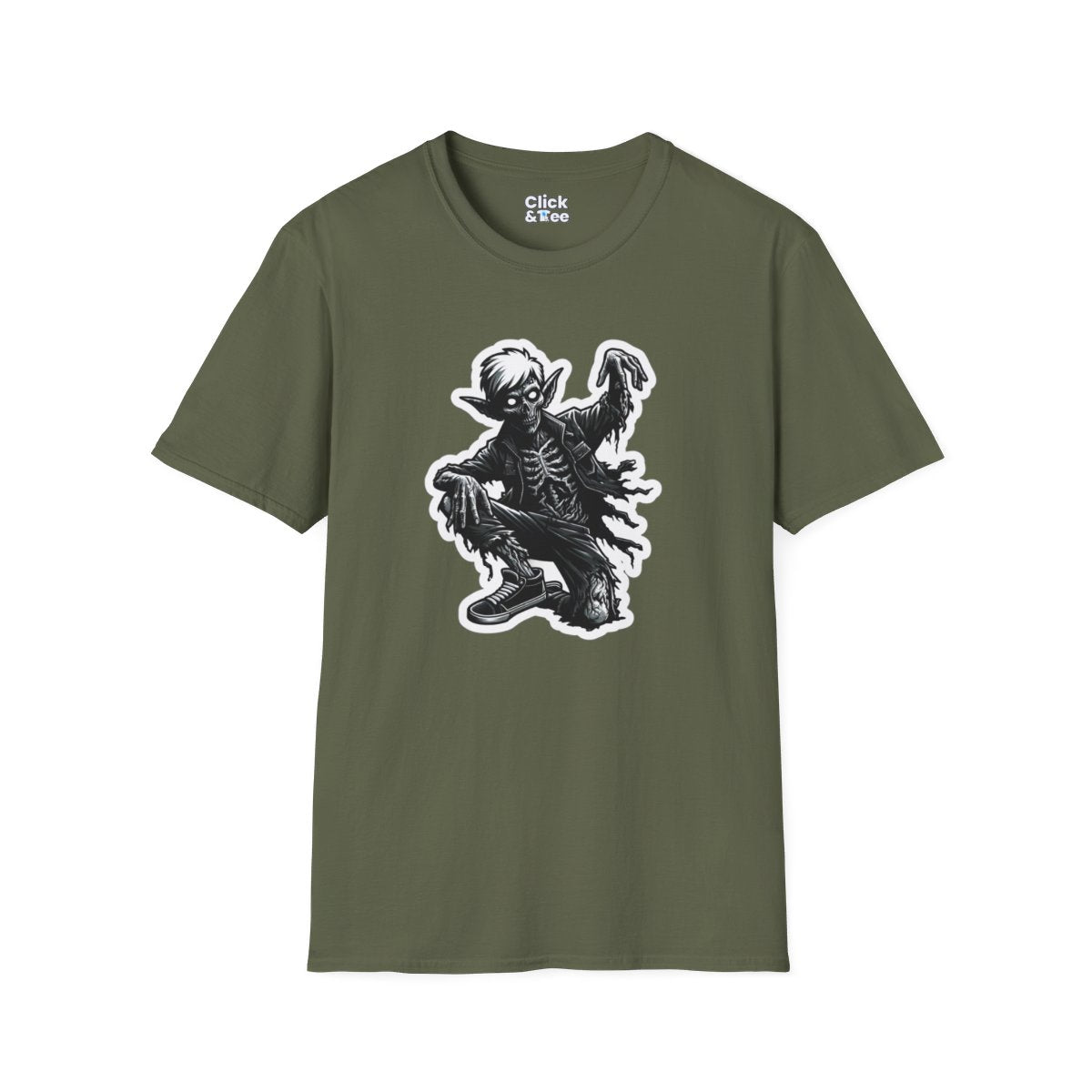 Graphic ArtZombie Elf Unique T-Shirt Image 11