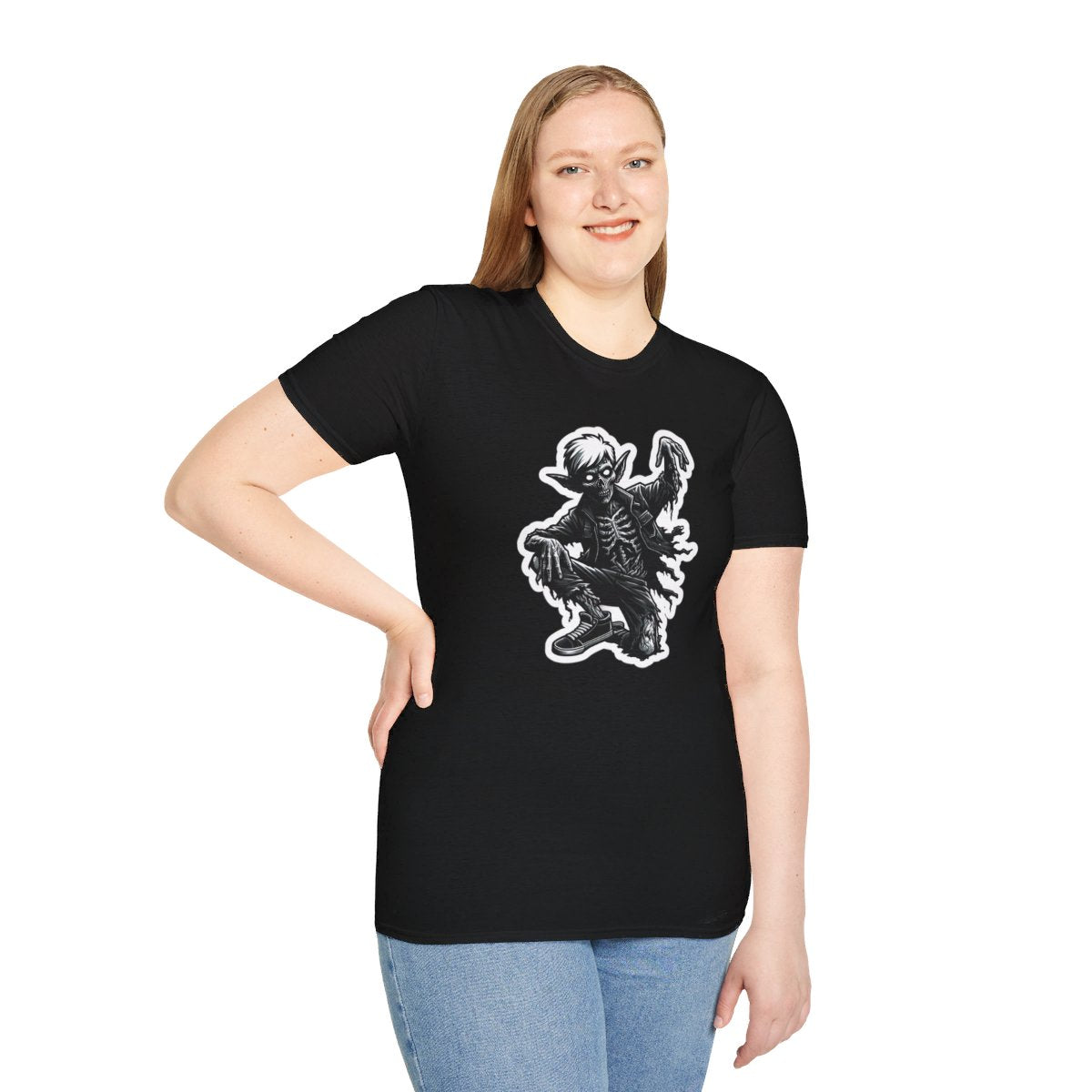 Graphic ArtZombie Elf Unique T-Shirt Image 8