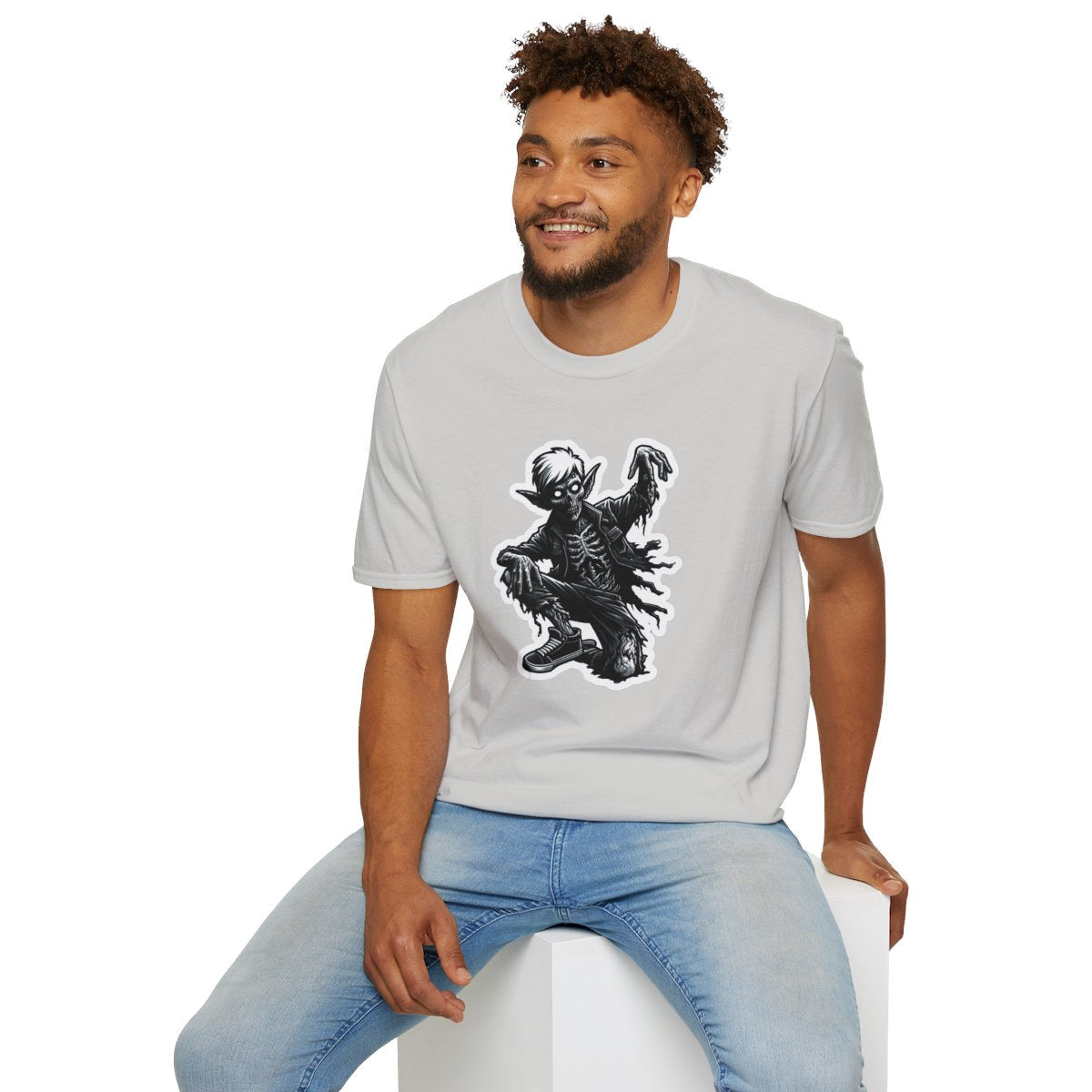 Graphic ArtZombie Elf Unique T-Shirt Image 7