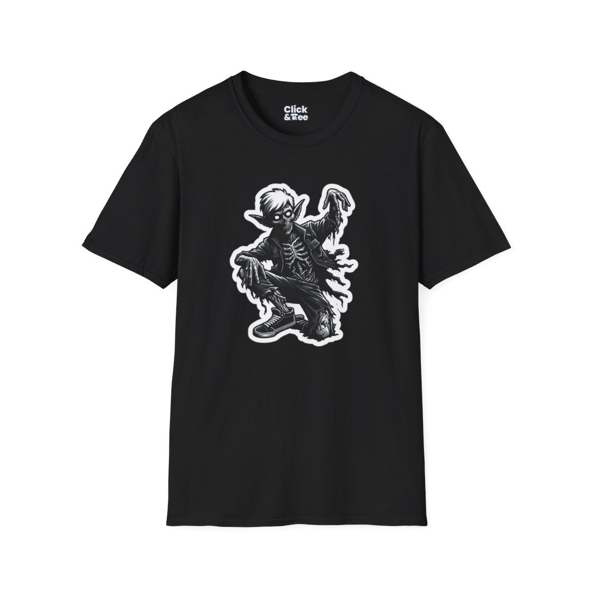 Graphic ArtZombie Elf Unique T-Shirt  Image 3