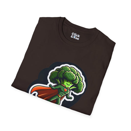 Graphic ArtBroccoli Superhero Unique T-Shirt Image 1