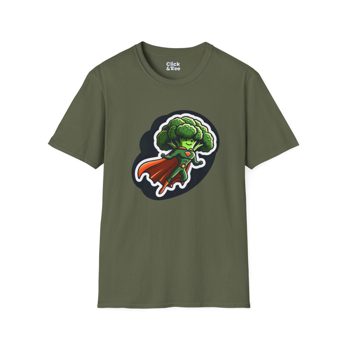 Graphic ArtBroccoli Superhero Unique T-Shirt Image 11