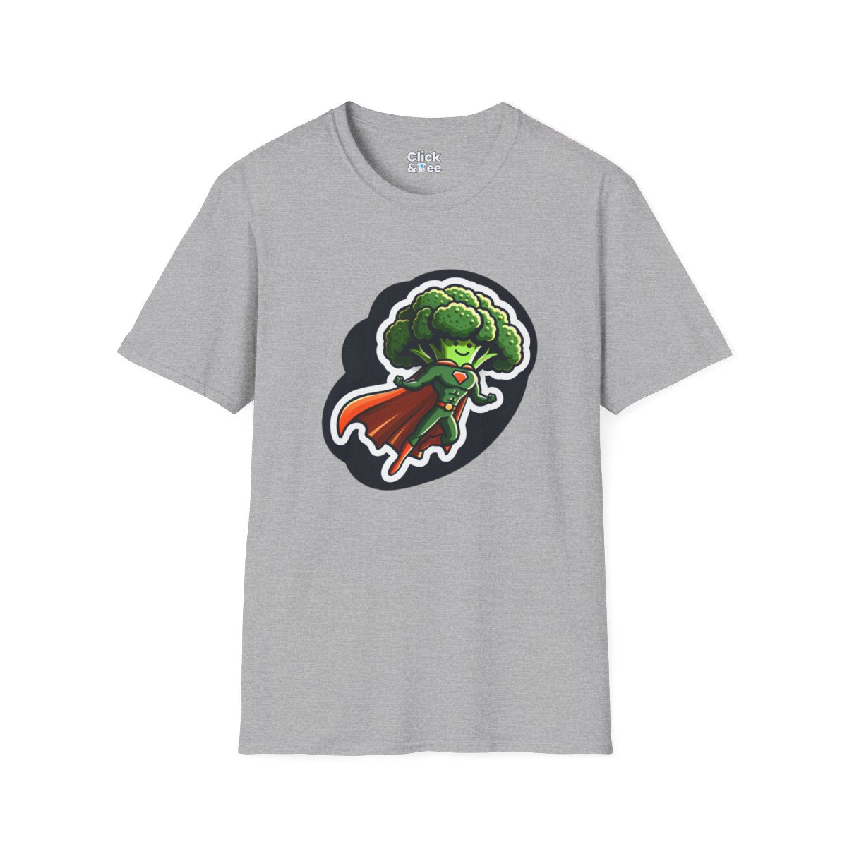 Graphic ArtBroccoli Superhero Unique T-Shirt  Image 2