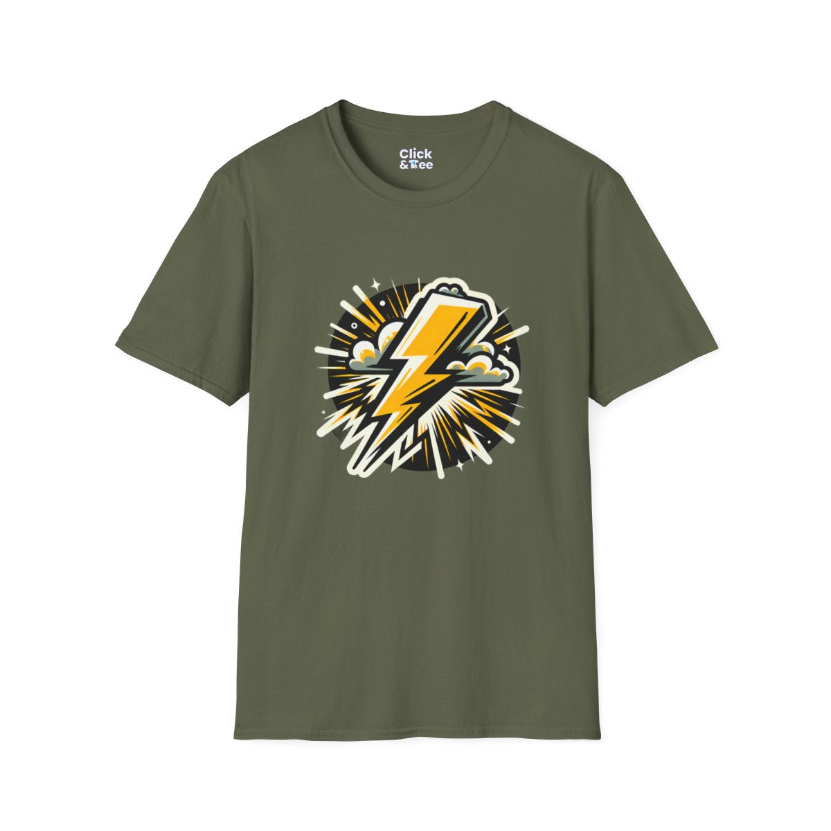 Graphic ArtLightning Bolt Unique T-Shirt Image 11