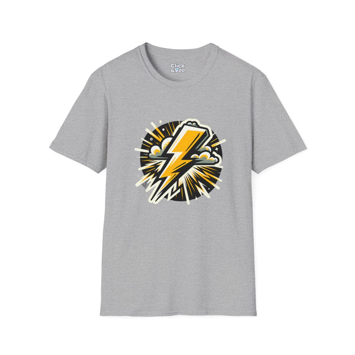 Graphic ArtLightning Bolt Unique T-Shirt  Image 2