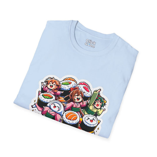 Harem AnimeSushi Rolls Unique T-Shirt Image 1