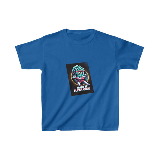 Kids 80s NeonSpongebob T-Shirt Image 1